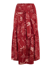 ORCHID SKIRT - WINE