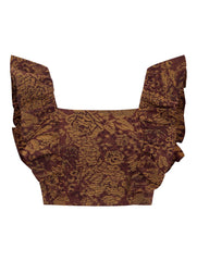 BAROQUE CROPPED ROLLS - BROWN