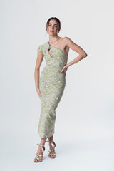 Vestido Flor de Areia - Verde