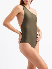 ONLY SHOULDER SWIMSUIT - GREEN